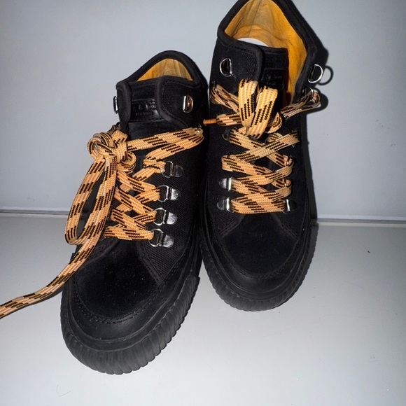 RAG AND BONES ARMY HIKER LOW TOP SNEAKERS BLACK SIZE US 7 WOMENS - Picture 11 of 11